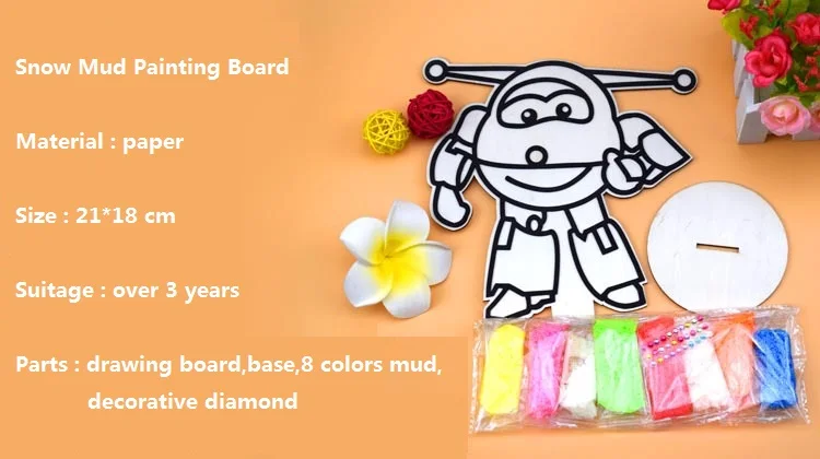 Снежная грязь пушистый Floam Slime No Borax дети игрушечная глина искусство ремесла грязь DIY жемчужная глина живопись креативный игрушечный материал