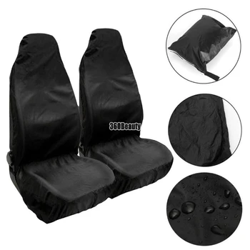 

2 pcs Waterproof Front Car Seat Covers Universal Anti-dirty Wear-resistant Protective Auto Seats fit for most Cars Trucks Suvs