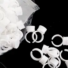 10/100 шт./компл. держатель кольцо поддона для наращивания ресниц татуировки пигмент клей для ресниц держатель палитры набор одноразовый контейнер для клея