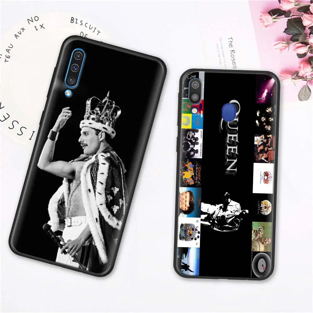 Freddie Mercury Band Queen мягкие телефонные чехлы для Samsung Galaxy A10 A20 A30 A40 A50 A70 A6 A7 A8 Plus A9 M30 M20