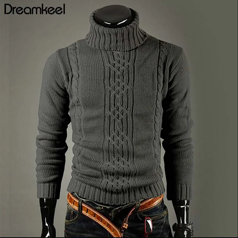 Осень-зима водолазка Для мужчин свитер высокого платье с лацканами жаккардовый свитер Для мужчин белье черепаха шеи свитер одежда Для мужчин Y1