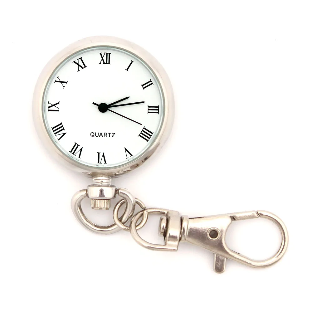 Новинка Ретро Уникальные кварцевые с гитарой дизайн карманные часы брелок с кольцом для ключей Автомобильный брелок для ключей для женщин и мужчин