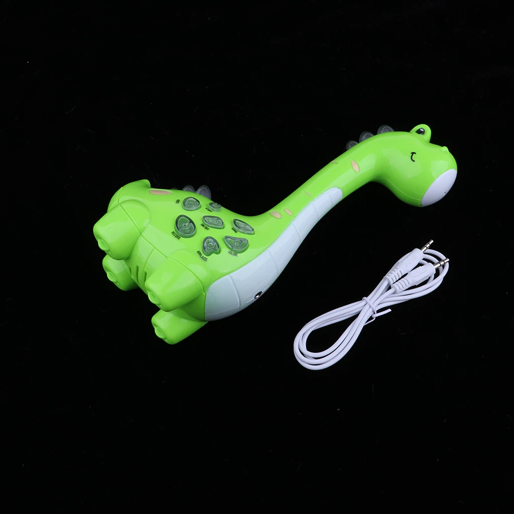 Kids Toddlers Mp3 Player Microphone Music Karaoke Toys Kidtastic Play Microphone Sounding Amplifer Toy - Dinosaur