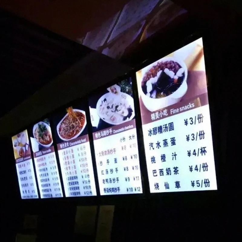 50X70CM Black Aluminum Frame Slim LED Illuminated Menu Signs Restaurant Advertising Light Boxes | Лампы и освещение