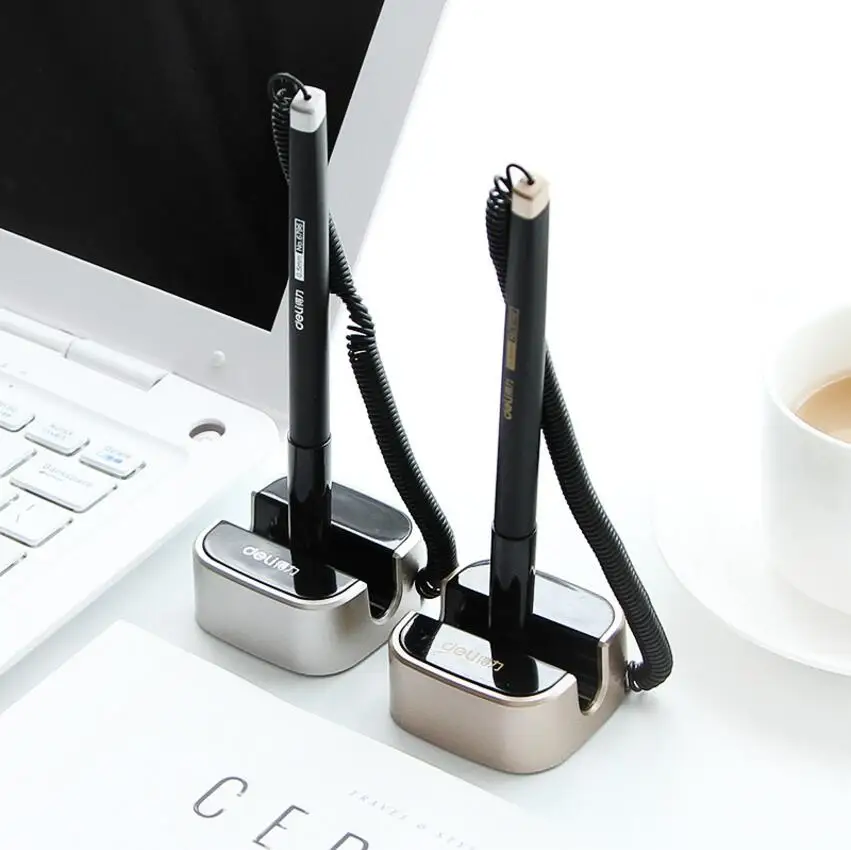 

1 pcs/Lot Office Desktop gel pen 0.5mm table pen roller ball point black ink Stationery accessories school supplies Canetas 7030