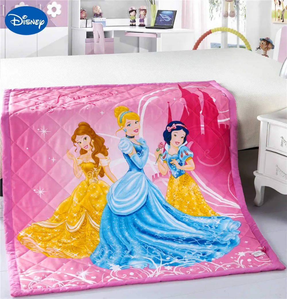 Rose Couleur Dessin Anime Princesse Couette Edredons Disney Literie Coton Wowen 1 150cm Bebe Filles Lit Berceau Chambre Decor Ete Doux Aliexpress