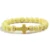 Natural Stone Cross Beaded Handmade Bracelets for Men & Women 17
