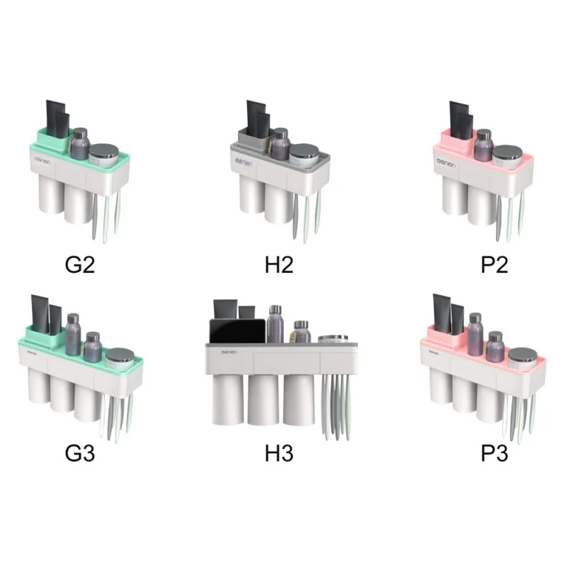 Магнитная Адсорбция перевернутая зубная щетка стойка для макияжа чистящее средство полка зубная паста для хранения ванной комнаты