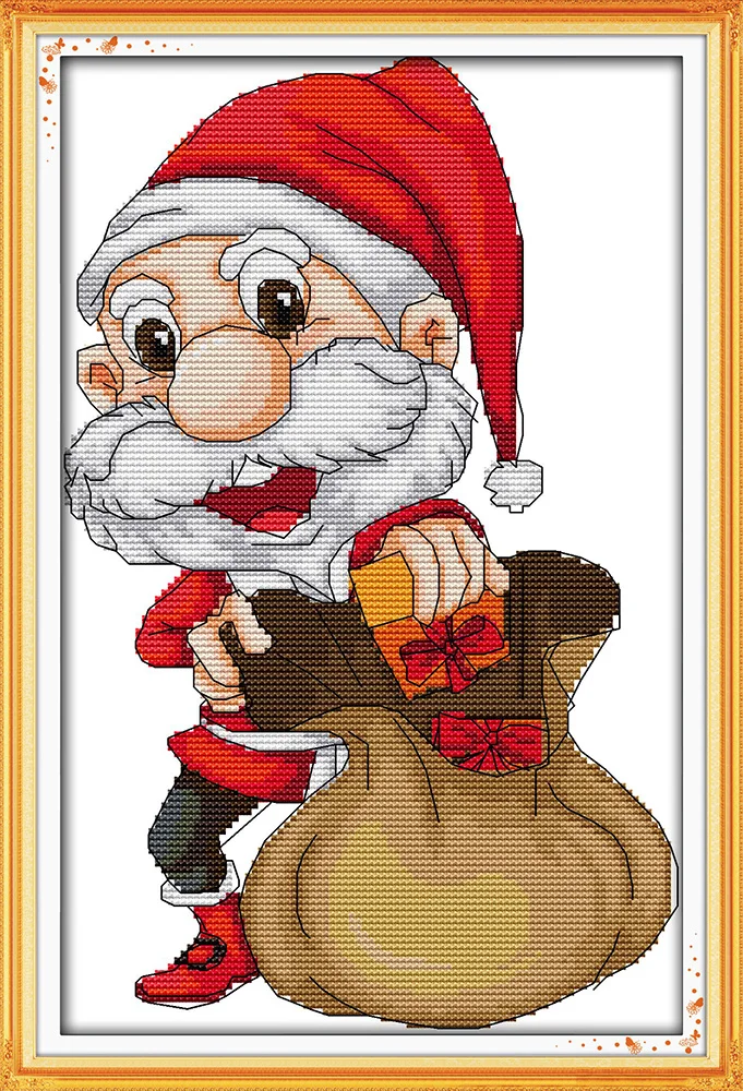 

Santa Claus(7), counted printed on fabric DMC 14CT 11CT Cross Stitch kits,embroidery needlework Sets, Home Decor