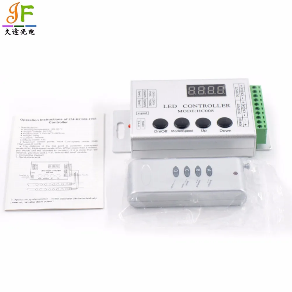 20pcs HC008 RF Remote RGB LED Controller control 2048 pixel,133 effect ...