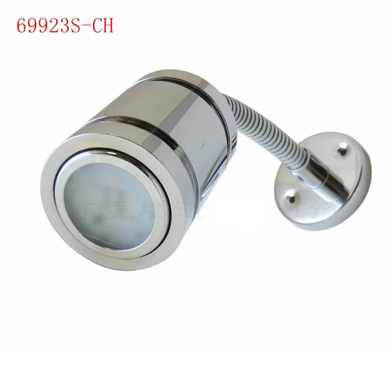 12V Aluminum Compass Adjustable LED Reading Light Marine Boat Yacht RV Camping in Marine
