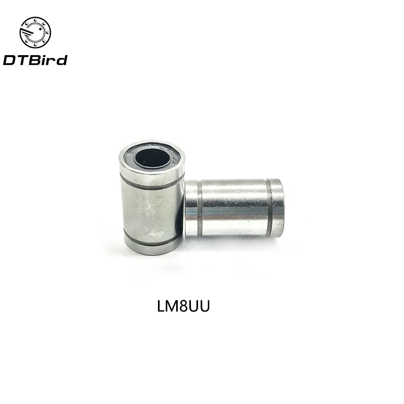 10 шт./лот LM8UU LM6uu lm12uu Линейный шариковый подшипник 8 мм детали для 3D-принтера LM8 с