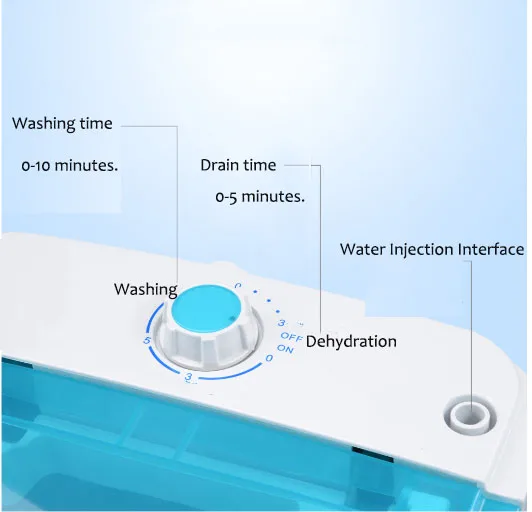 free shipping washing machine semi-automatic washing machine single-barrel washer 2KG Top Open Type Prevent winding wave wheel