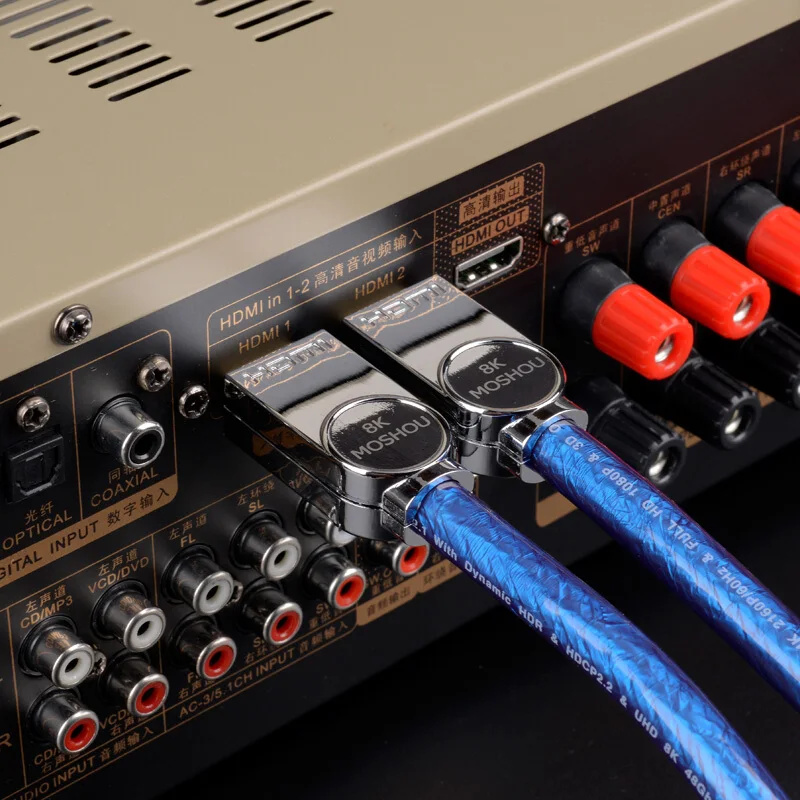Кабели HDMI 2 1 8K 60 Гц 4K 120 HDR 48 Гбит/с HIFI ARC 12 бит 7680*4320 px с аудио и Ethernet 4:4:4 MOSHOU