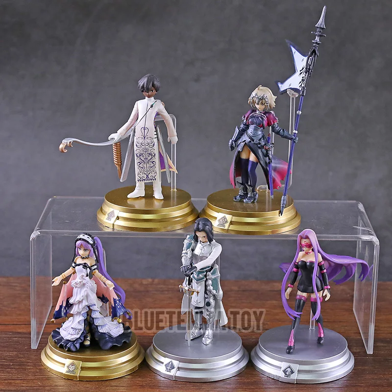 

5pcs/set Action Figure Fate Grand Order Duel vol.3 Collection Scathach Mash Gilgamesh Merlin Medb Model Saber Figure Toys