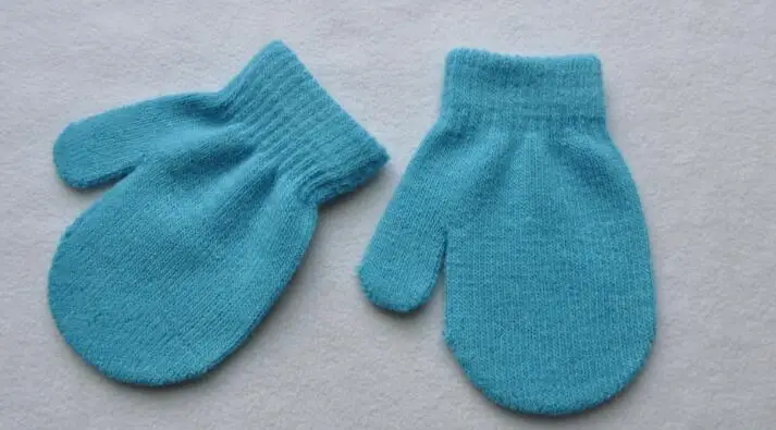 Детские перчатки вязаные теплые перчатки детские варежки для мальчиков и девочек перчатки унисекс 6 цветов