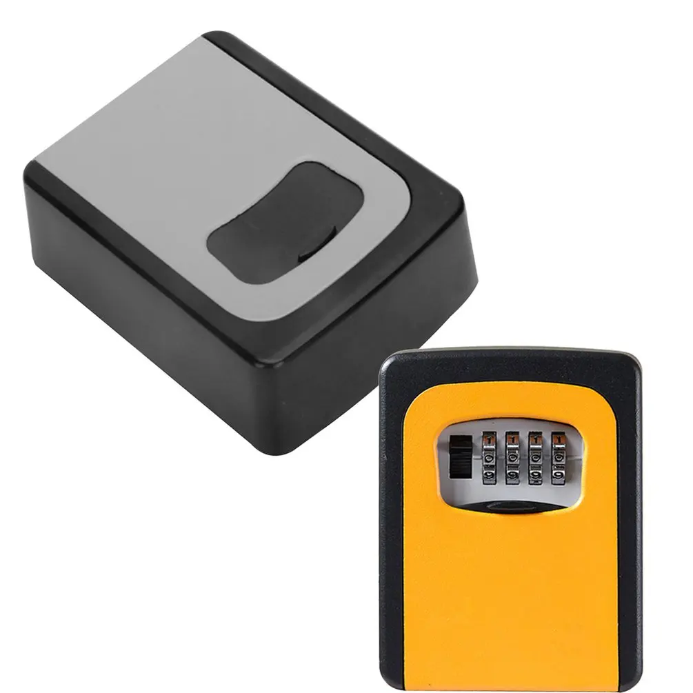 

Durable Metal Wall Hanging Key Code Lock Thickening Iron Key Box Outdoor Wall Mount Spare Key Safe Box Lock Holder
