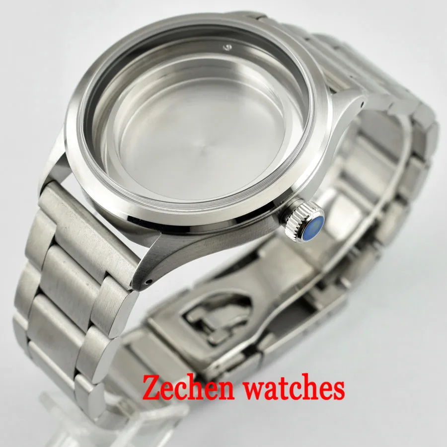 

41mm 316L Stainless Steel Case Fit MIYOTA 82 SERIES Mingzhu DG 2813/ 3804 ETA 2836 Men'Case
