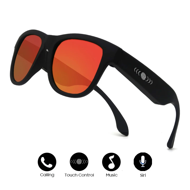 

COLOURD 2019 Men Bone Conduction Bluetooth Music Sunglasses Trendy Vue Women Sport Audio Headphone Sound Speraker Smart Shades