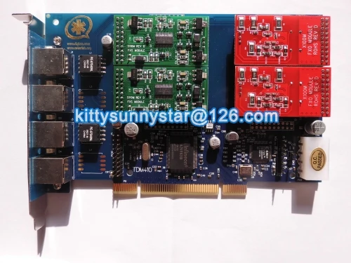 Tdm410/TDM410P (2FXS + 2fxo) Порты и разъёмы HQ-печатной платы pci аналоговый Asterisk карты