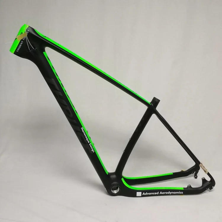 green new paint Напора углерода раме велосипеда 29er горный велосипед рамка 27.5er китайские дешевые карбоновые рамы 5/17/19-велосипеда Запчасти-1 шт - Цвет: green new paint