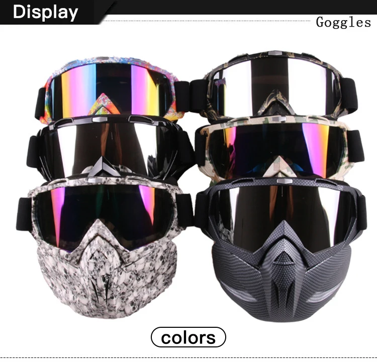 Queshark الرجال النساء تزلج على الجليد الثلج نظارات قناع الثلوج الشتاء التزلج نظارات التزلج موتوكروس النظارات الشمسية