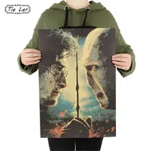 TIE LER Harry Potter Part 2 The Deathly Hallows Poster Series Retro Kraft Paper Antique Poster Wall Sticker Cafe Decor 51.5*36cm TIE LER Harry Potter Part 2 The Deathly Hallows Poster Series Retro Kraft Paper Antique Poster Wall Sticker Cafe Decor 51.5*36cm