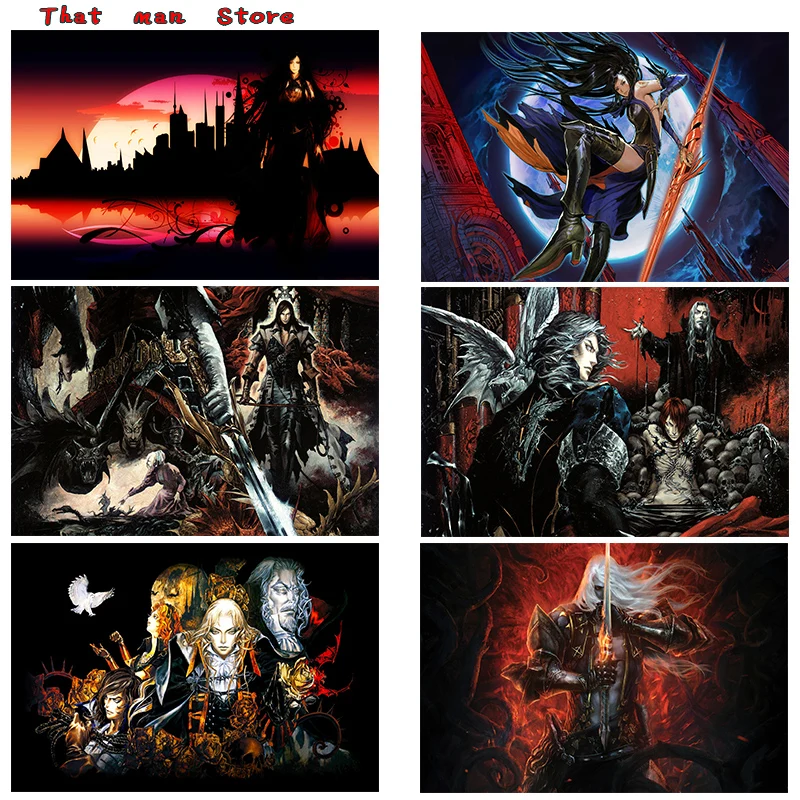 Castlevania lords Of Shadow Art White cardboard Poster Home Decor 42*30CM