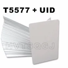 300 шт. Высокое качество 13,56 МГц безконтактная Карточка RFID сменных маркеров UID T5577 чип-карта