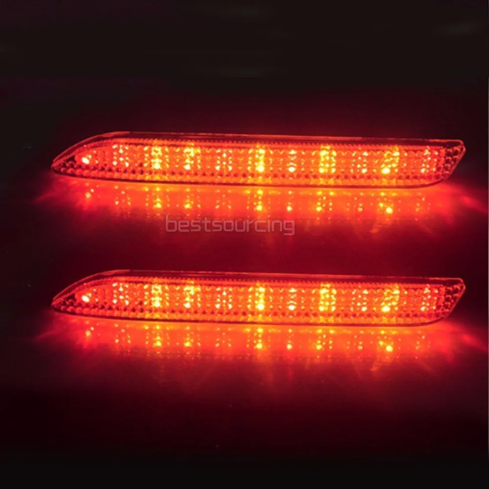 1 пара для Toyota Alphard MK I Previa RAV4 Avensis Scion xD Avensis Saloon Estate/Tourer красный задний бампер отражатель светильник