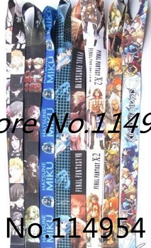 

Free shipping 50 Pcs /Wholesale lot Mix Popular Japanese anime Necklace Strap Lanyards Cell Key Chains H-36