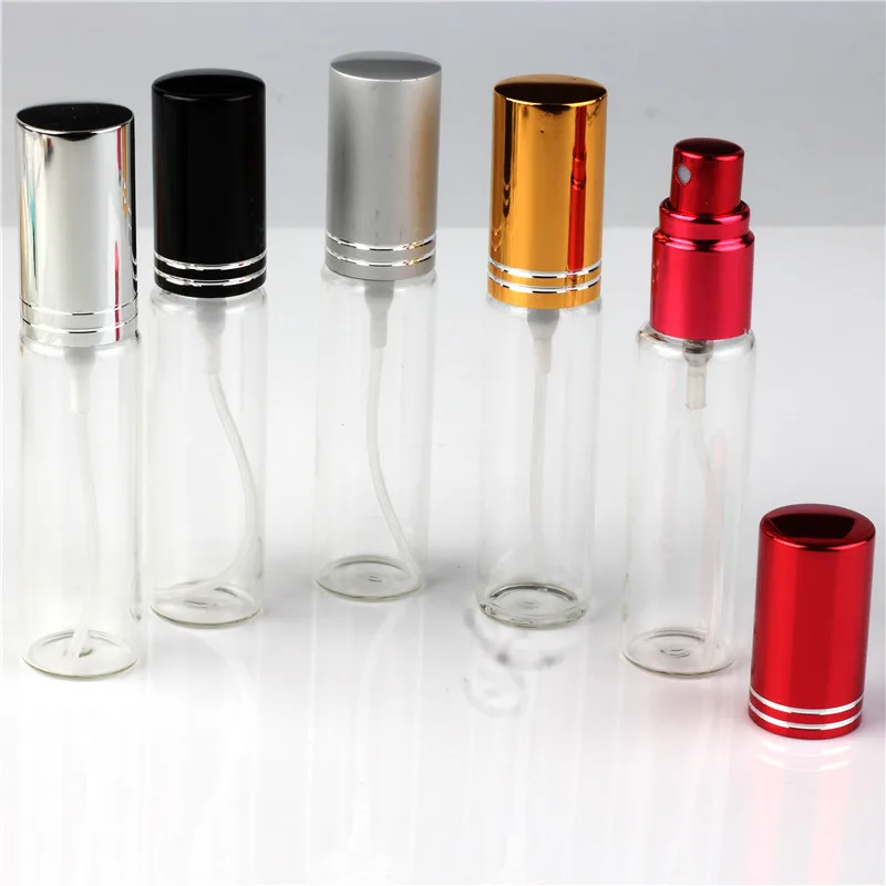 

30 Pieces 5ml 10ML Mini Glass Empty Refillable Portable Dample Perfume Bottles Travel Spray Atomizer Parfum Bottle Container