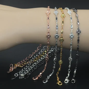 

10pcs/Lot 25cm Copper/Brass with Silver/Gold/Black color Vintage Fancy Bracelet Bangle DIY Handmade Jewelry Accessories