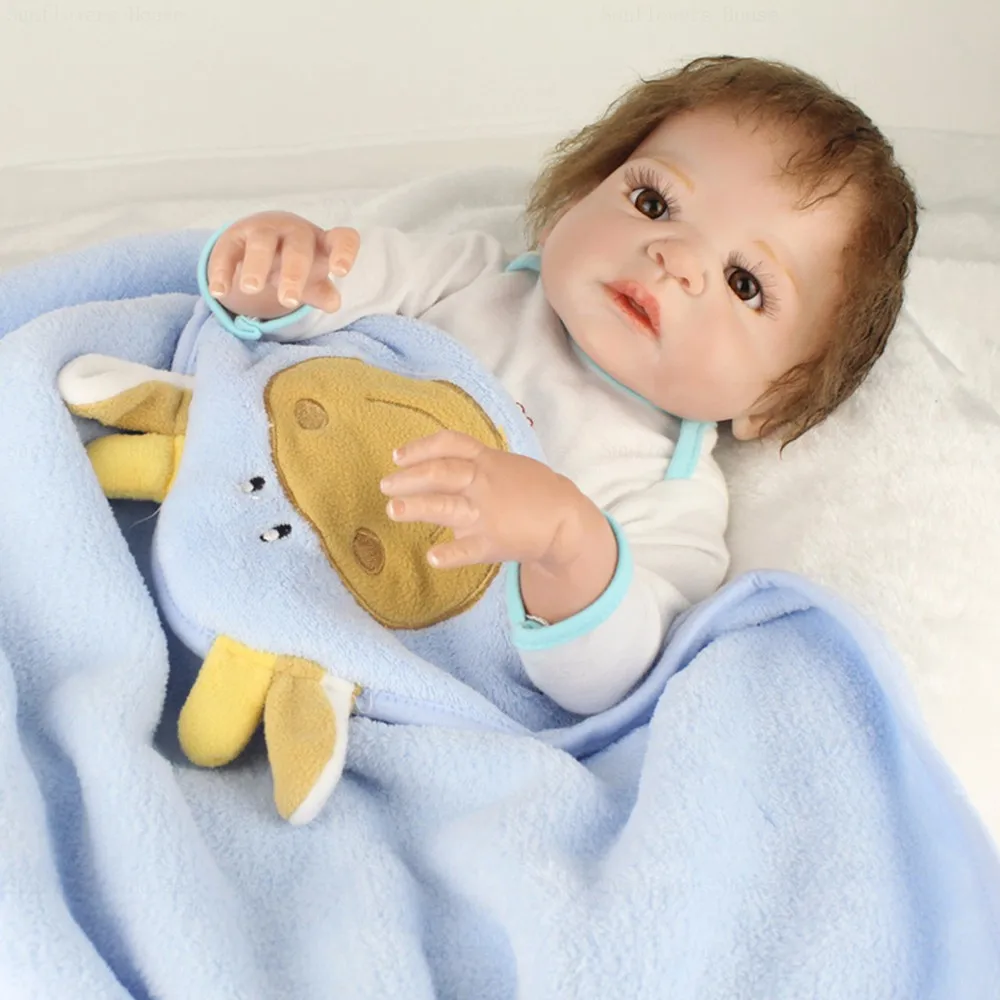 22 дюйма 55 см Reborn baby силиконовые виниловые куклы ручной работы реалистичные симпатичный детский подарок adora Чаки ручной работы детские игрушки для принцесс