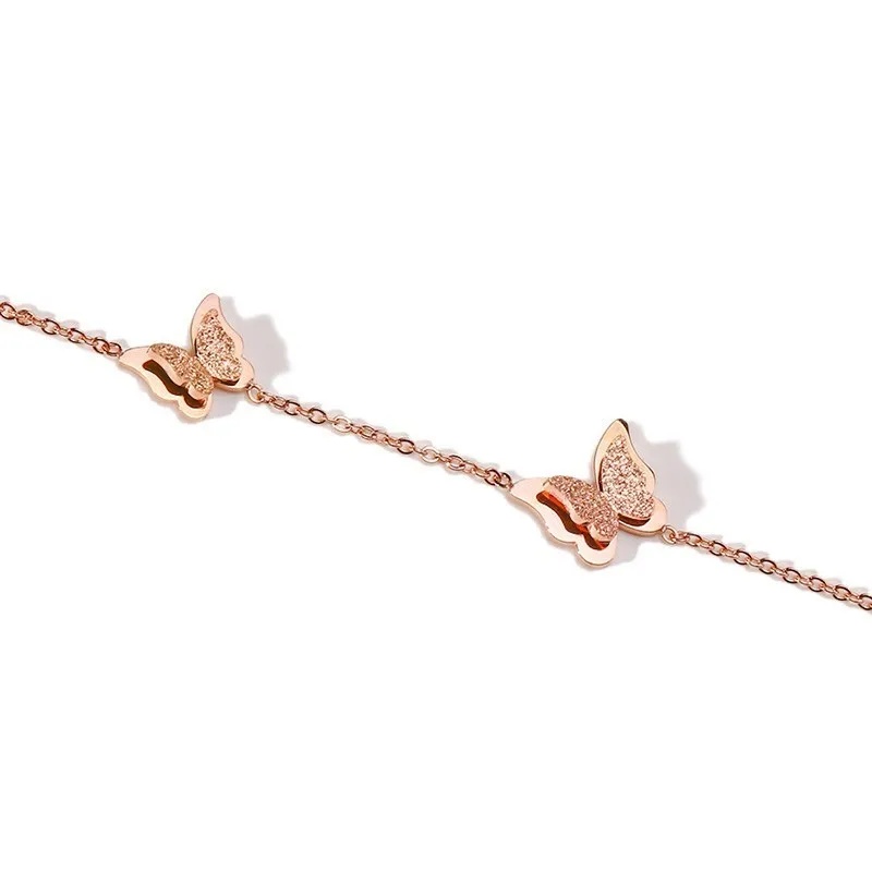 GP 585, розовое золото, Женский ножной браслет, нержавеющая сталь, ювелирное изделие, модная цепочка для ног для женщин, Прямая поставка