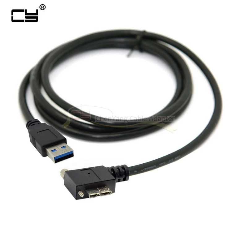 YOUKITTY USB 3.0 A Male to Micro B Left Angled 90 Degree Cable with Locking Screws for Nikon D800 D800E D810 5m YOUKITTY USB 3.0 A Male to Micro B Left Angled 90 Degree Cable with Locking Screws for Nikon D800 D800E D810 5m