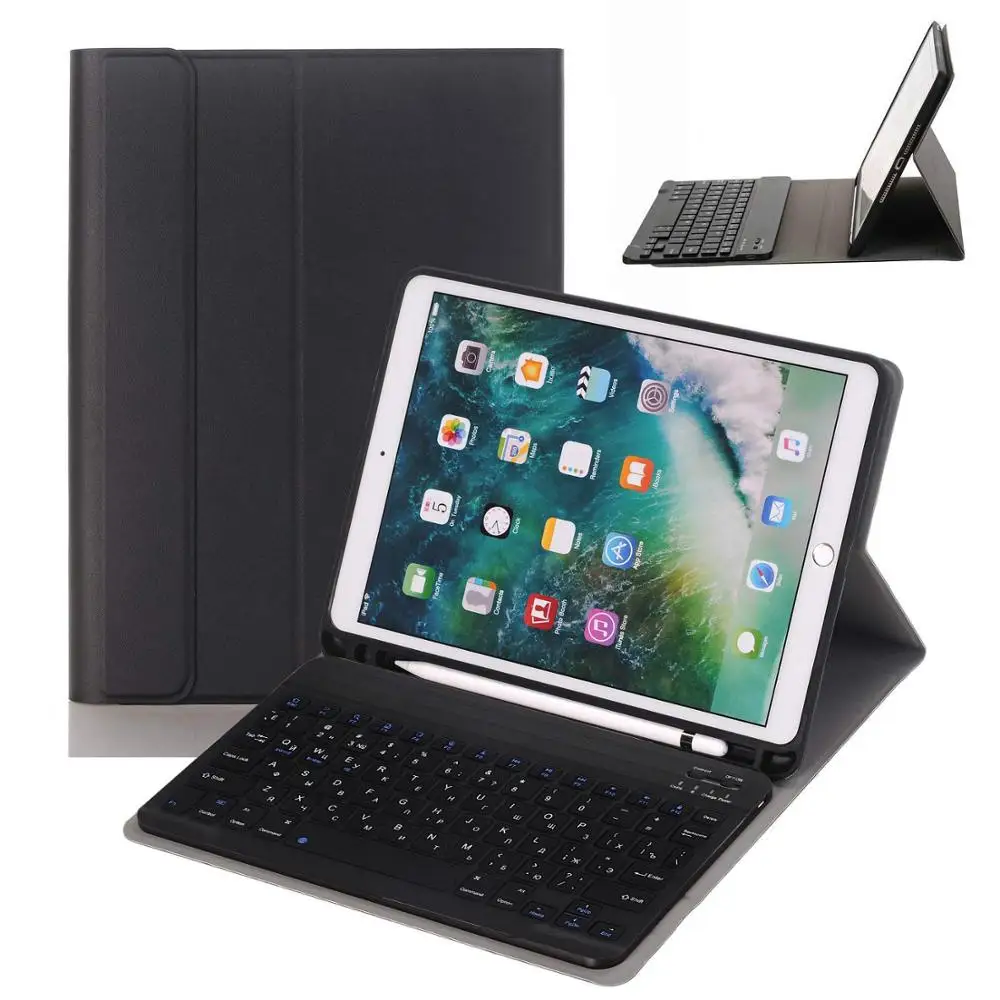 Russo para Ipad Cover para Ipad Teclado Case w Lápis Titular Ultra-fino Smart ar 2 Pro Russo 6th 9.7 2020