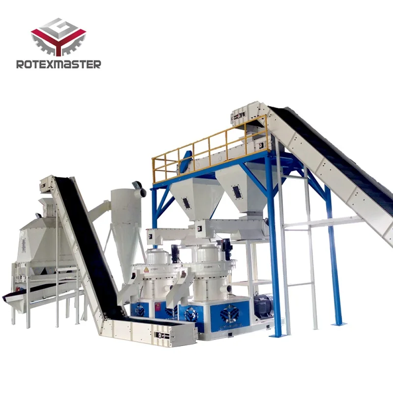 

6-8 T/H Automatic Pellet Machine Wood Fuel Pellet Whole Complete Wood Pellet Production Line