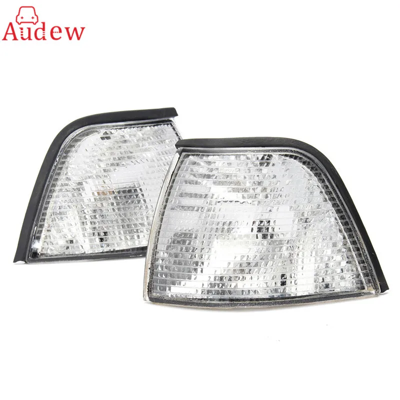 2Pcs Turn Signals Sidelights Side font b Lamp b font Corner Lights For BMW E36 3