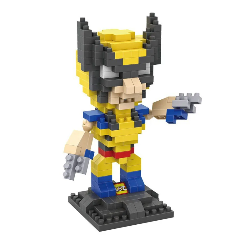 

Building Blocks Super Hero Movie Characters Wolverine LOZ Diamond  bricks Assembly Toy