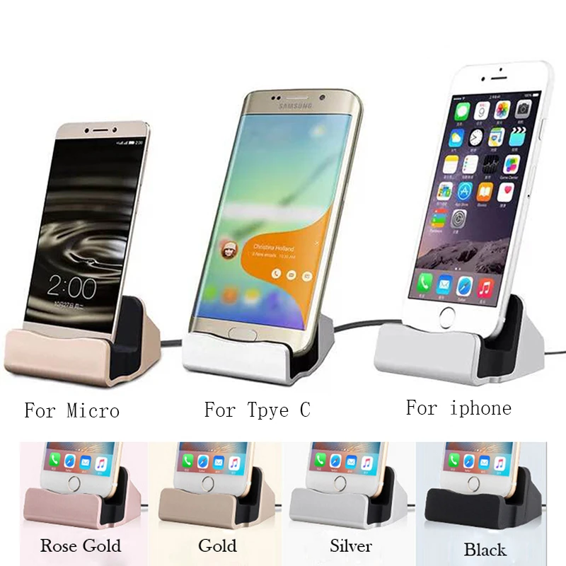 USB Pedestal Data Charger Dock Stand Station Charging For iphone 8 7 XR XS Desktop Cradle For Samsung Xiaomi Docking ladestation wallcharger