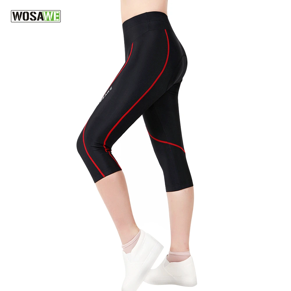 WOSASWE Summer Cycling Shorts Breathable Shorts For Women Cycling Riding Shorts Elastic Bicycle Shorts Reflective Logo