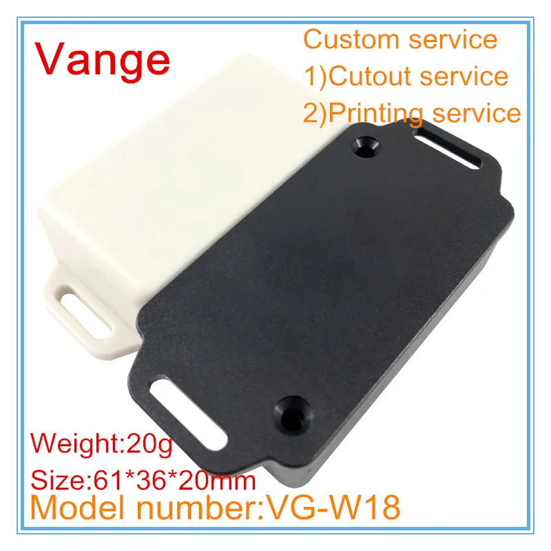 

2pcs/lot two color available IP54 wall-mounted diy ABS plastic housing case for electronic project box 61*36*20mm