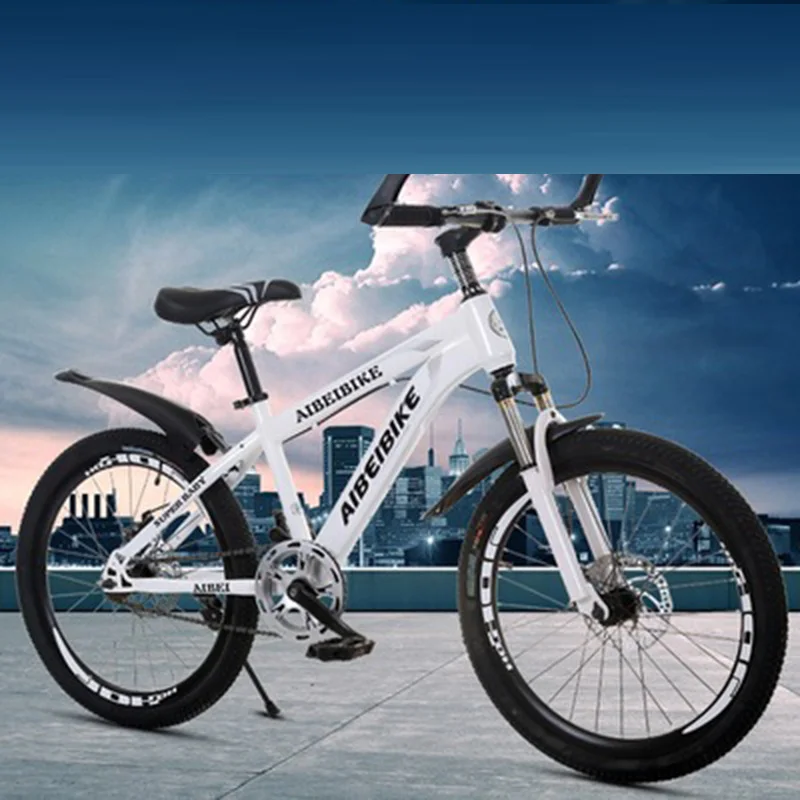 Excellent Adult Mountain Bike 24-Inch Single-Speed Two-Disc Brake Shock Absorber Student Mountain Bike 2