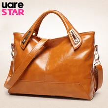 2017 oil wax PU leather shoulder font b bags b font brand designer handbags vintage women