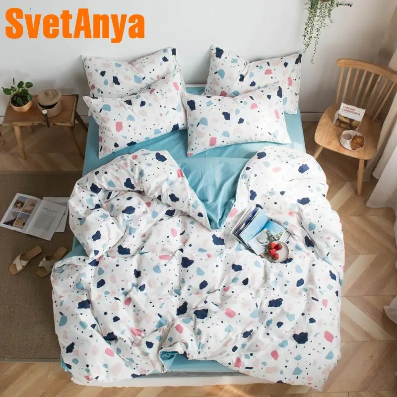 

Svetanya Cotton cover sheet Pillowcase Bedding Sets kids Adults Bed Linens