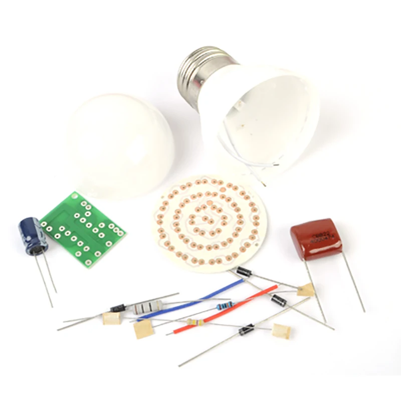 60 LED Energy-Saving Lamps DIY Kits Electronic Suite With 100pcs Straw Hat LED 