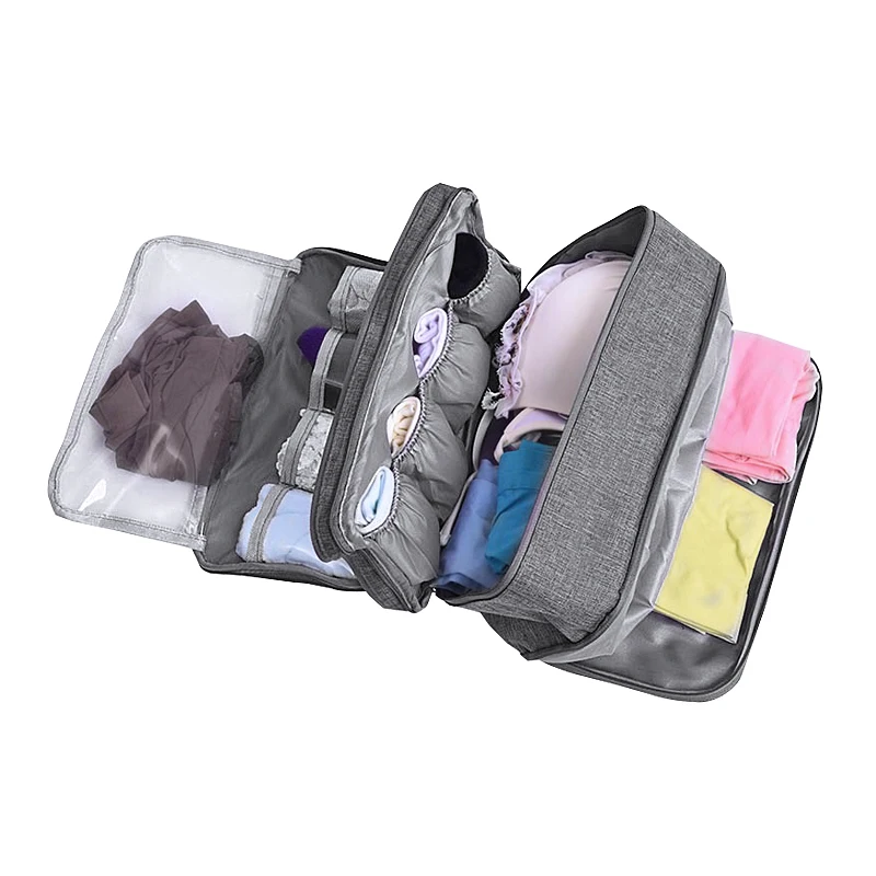 Bra Underware Drawer Organizers Travel Storage Divider Boxes Bag Socks Cloth Case Clothing Wardrobe Accessories Supplies Items