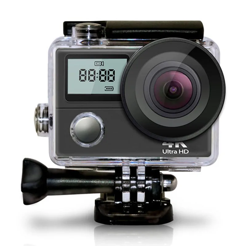 

AUSEK Double screen slim 4K sports camera wifi 2.4G remote waterproof outdoor riding sports camera Timer Photo Recording