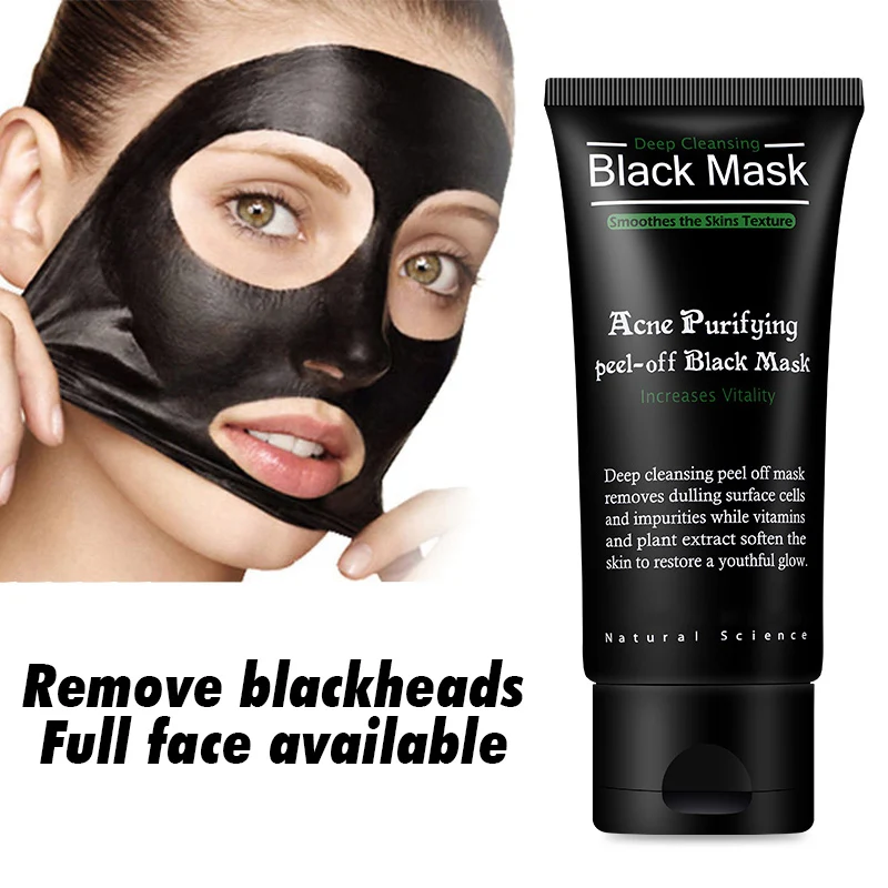 Beli Black Mask Deep Cleaning Memurnikan Kulit Komedo Penghapusan Bambou Houtskool Jerawat Perawatan Kulit Wajah Masker Noir